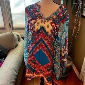 Johnny Was Babydoll Tunic Top